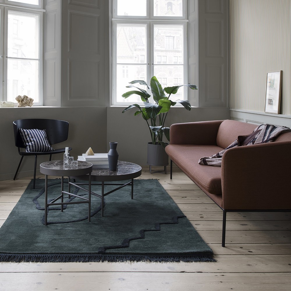Dreisitzer-Sofa aus Baumwolle und natürlichem Leinen Ferm Living