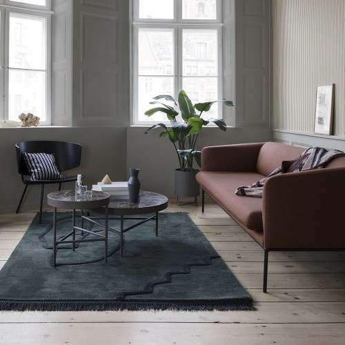 Turn sofá de 3 plazas de algodón y lino natural Ferm Living