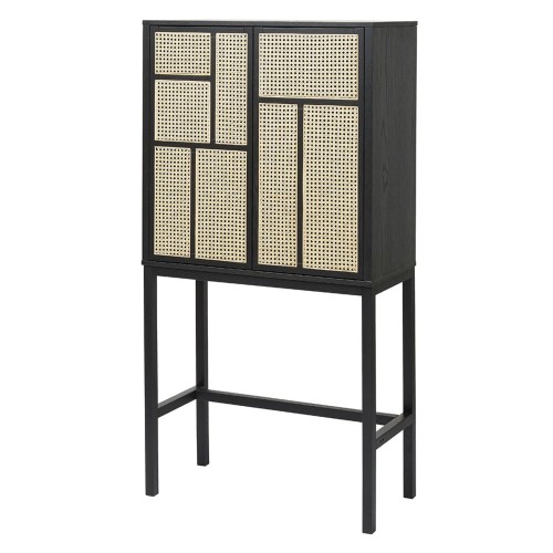 Cabinet Air noir & cannage Design House Stockholm