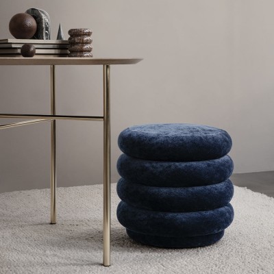 Pouf Round S velluto foresta Ferm Living 2