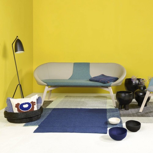 Nobsa Teppich blau / Minze / Creme M. ames