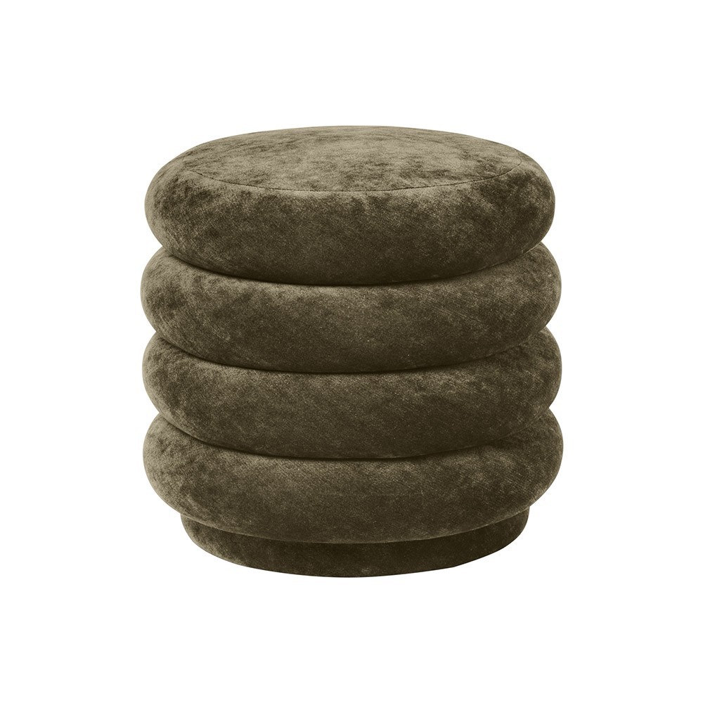 Round pouf S forest Ferm Living