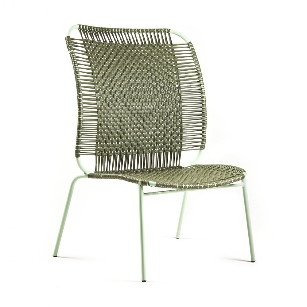 Cielo lounge chair high olive & mint ames