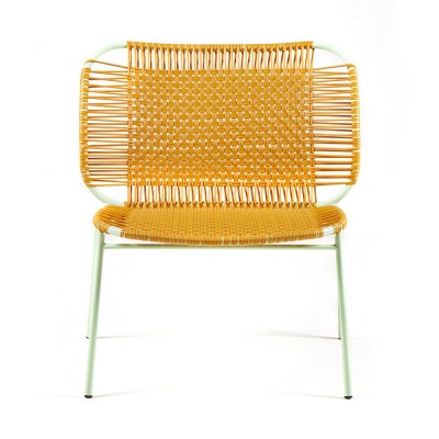 Cielo lounge chair low honey & mint ames