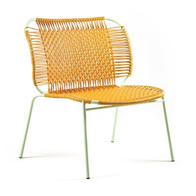 Cielo lounge chair low honey & mint ames 2