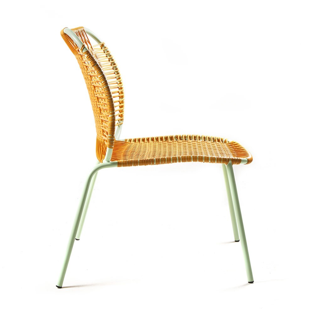 Cielo lounge chair low honey & mint ames