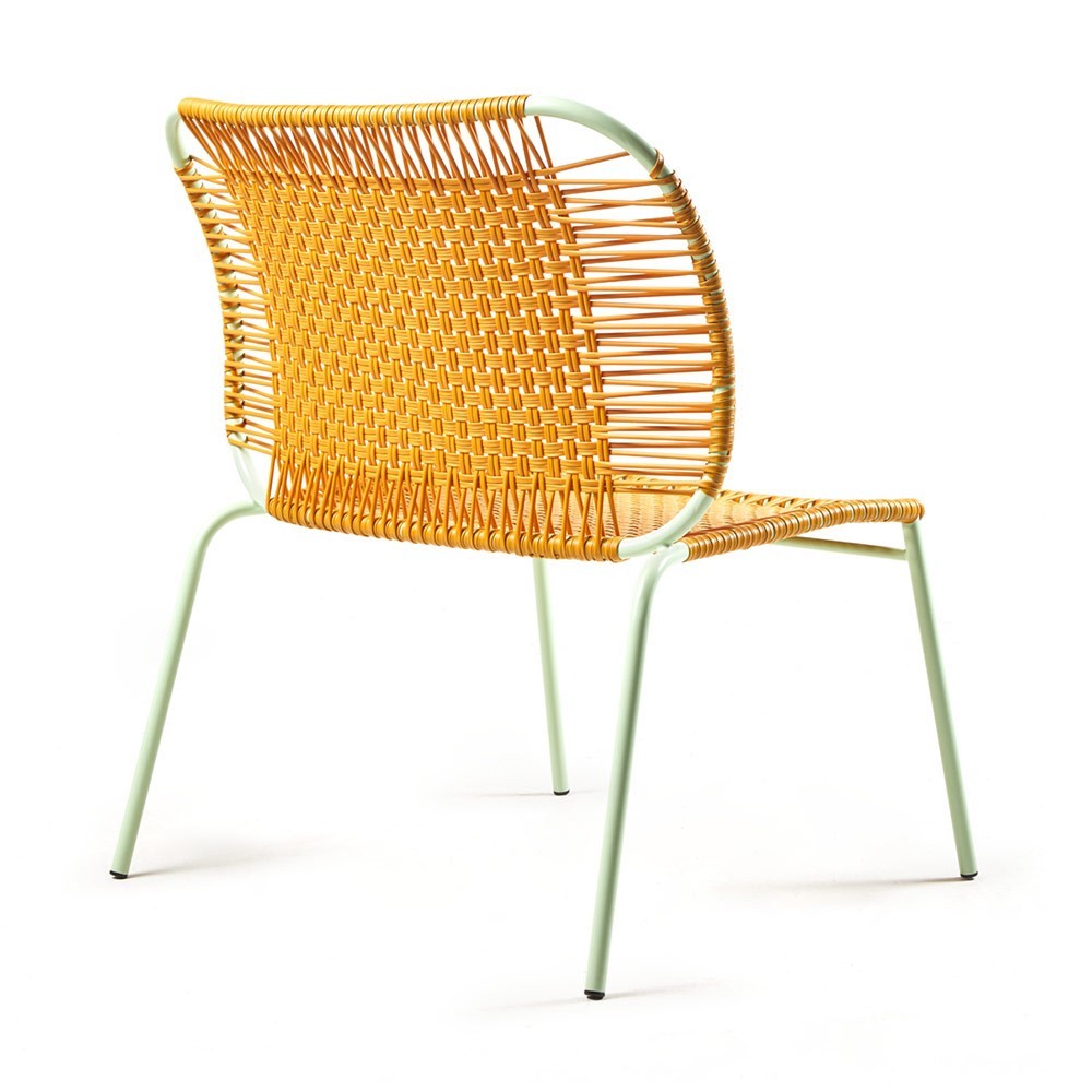 Cielo lounge chair low honey & mint ames
