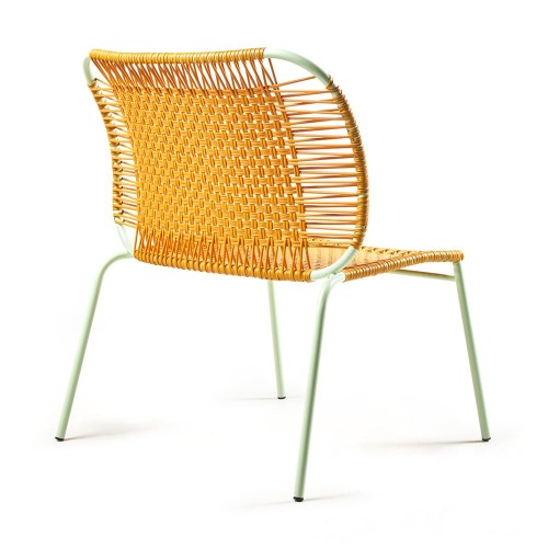 Cielo lounge chair low honey & mint ames
