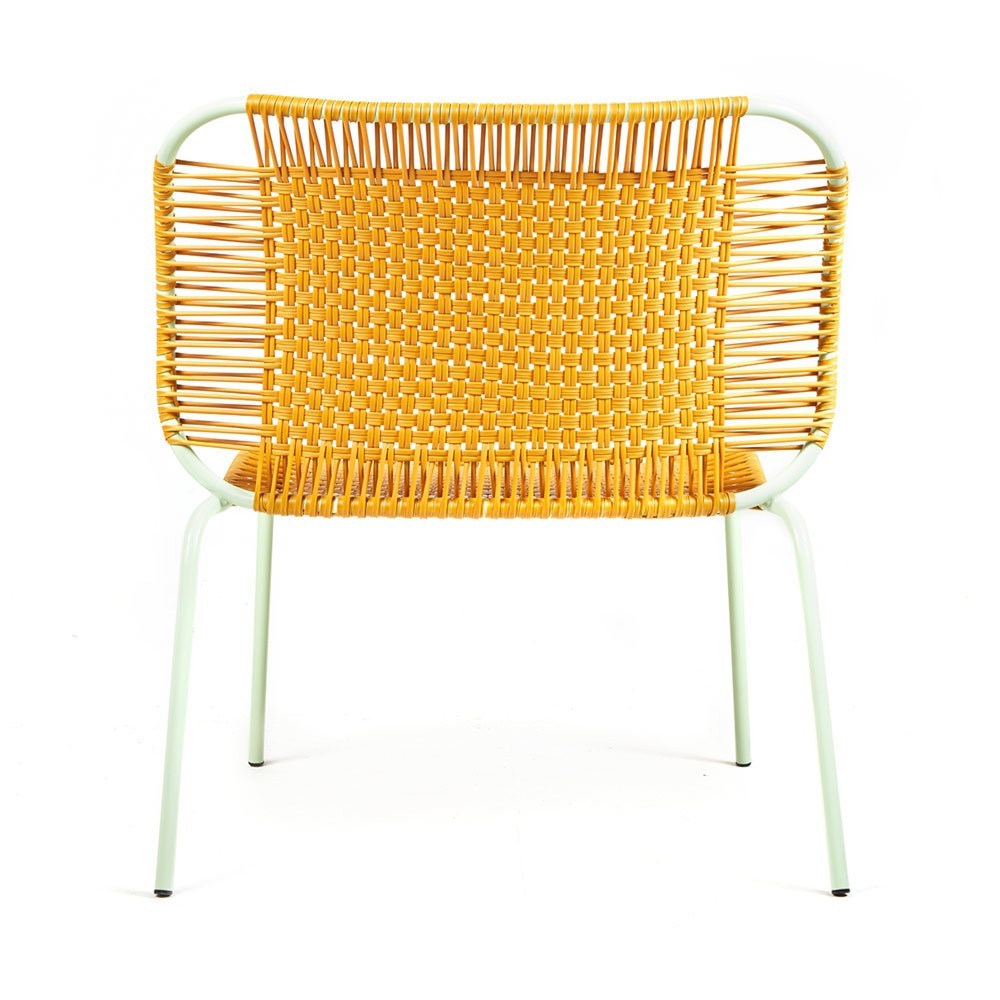 Cielo lounge chair low honey & mint ames