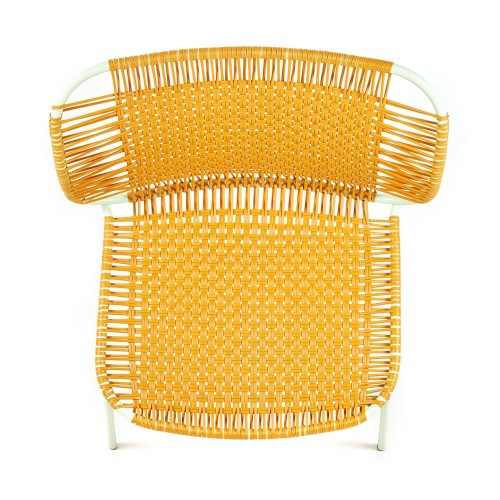 Cielo lounge chair low honey & mint ames