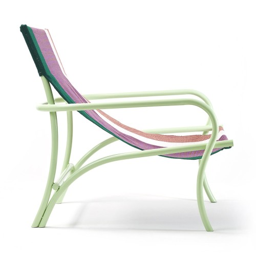 Sillón Maraca verde / morado / rojo y menta ames