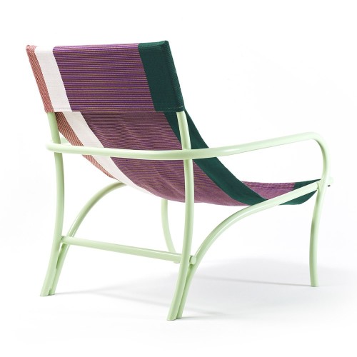 Sillón Maraca verde / morado / rojo y menta ames