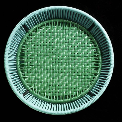 Mesa auxiliar Caribe menta, verde y negro ames