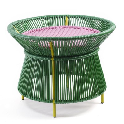 Caribe bijzettafel groen, roze & curry ames