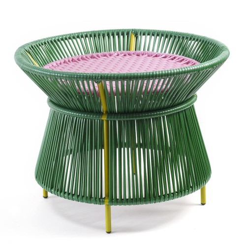 Caribe bijzettafel groen, roze & curry ames