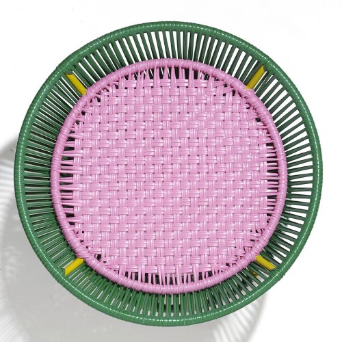 Caribe Beistelltisch grün, pink & Curry ames