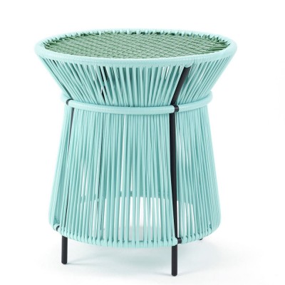 Caribe high side table mint, green & black ames