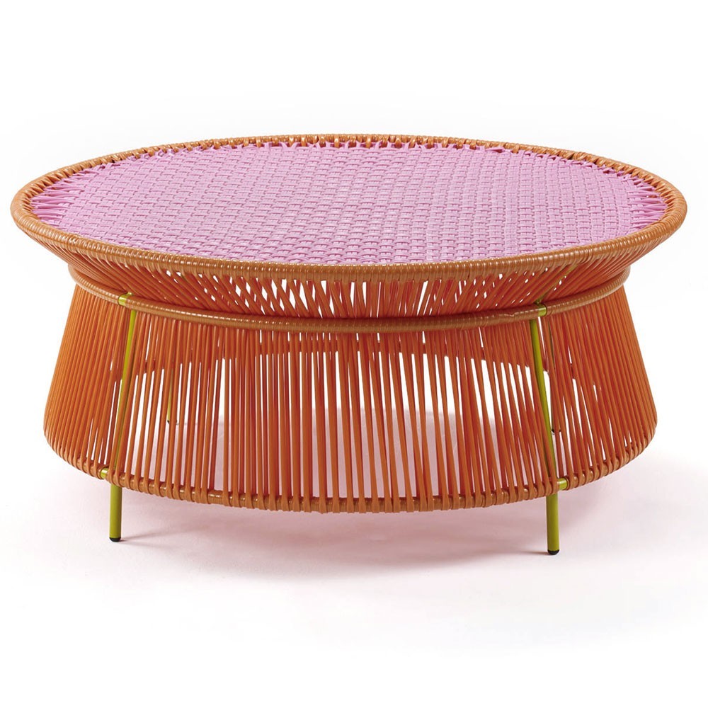 Caribe low table orange, pink & curry ames