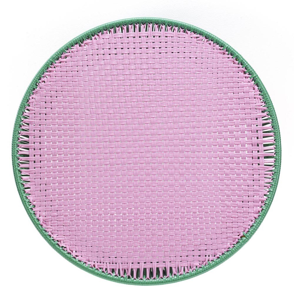 Caribe low table green, pink & curry ames