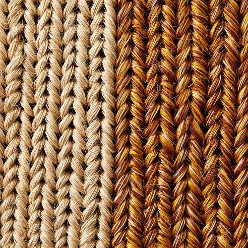 Par alfombra rosa natural y amarillo terracota S ames