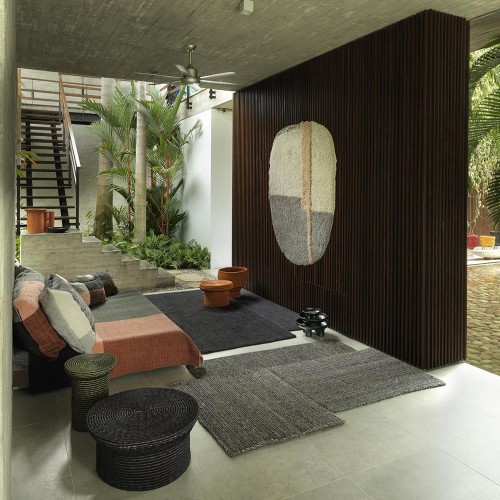 Tappeto Cabuya nero S ames