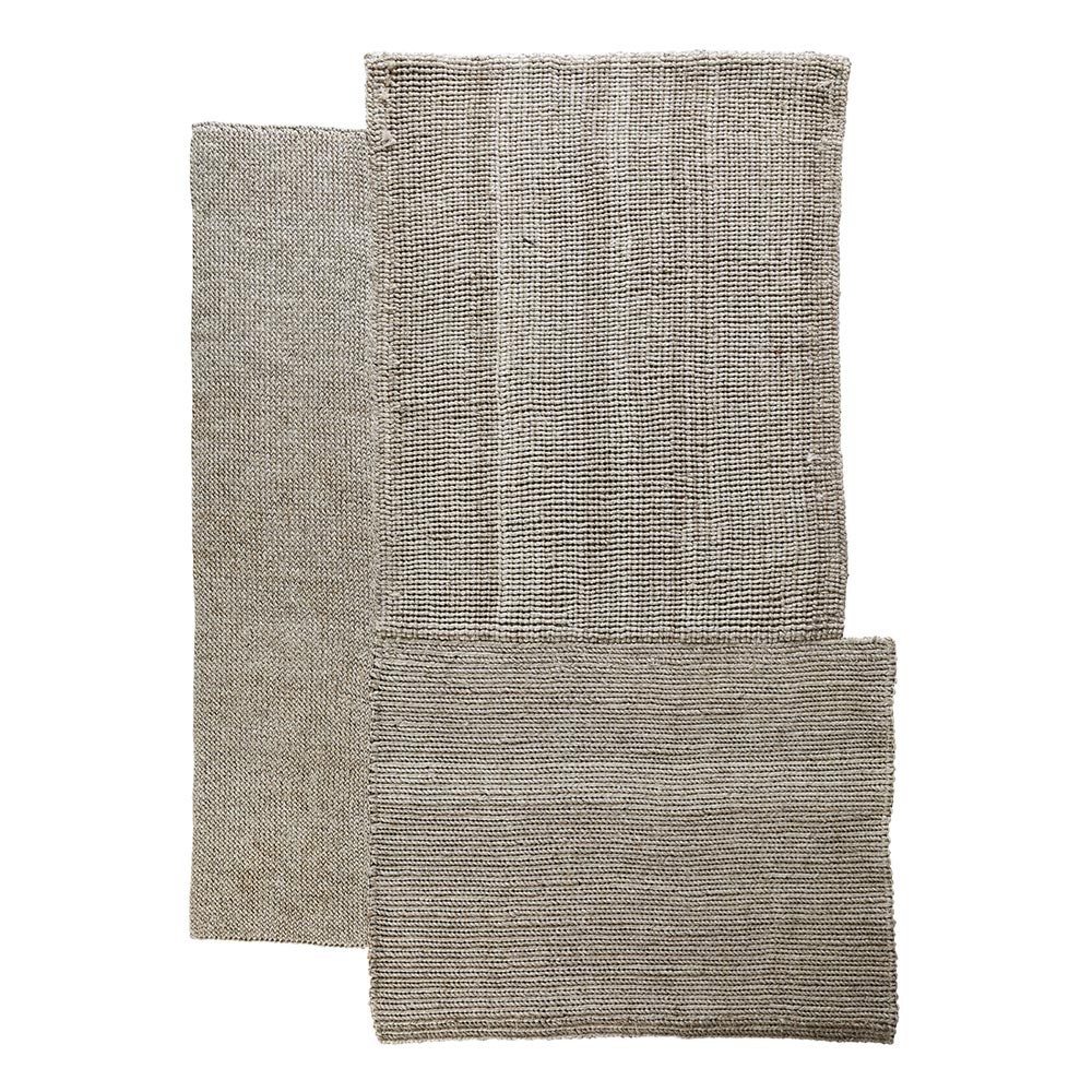 Tapis Cabuya brun naturel S ames