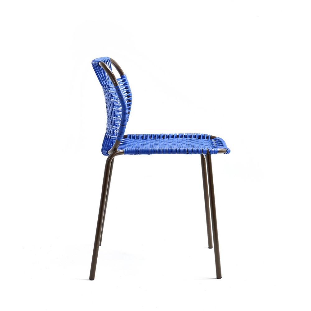 Cielo chair blue & brown ames