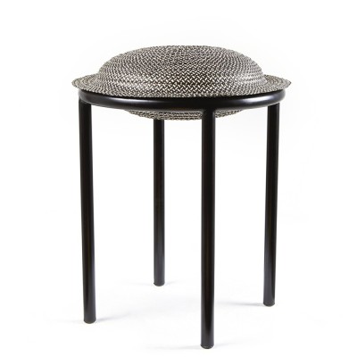 Cana stool black & natural ames 2