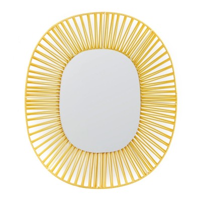 Cesta oval mirror honey & sand ames 2