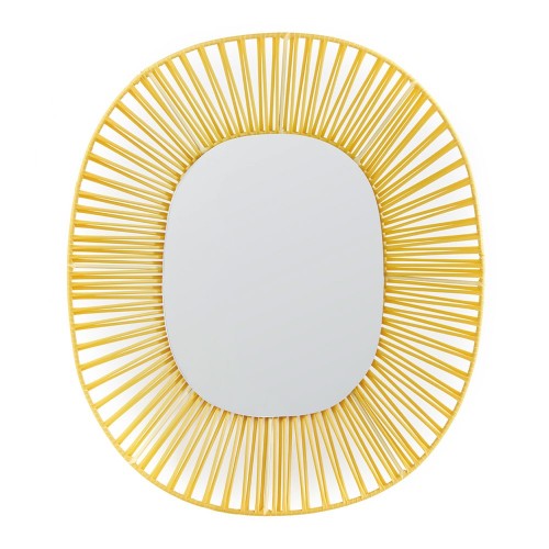Cesta oval mirror honey & sand ames