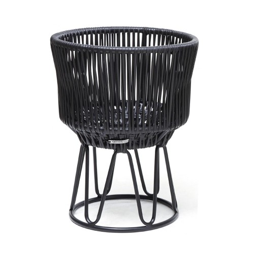 Circo flower pot 1 matt black & black ames