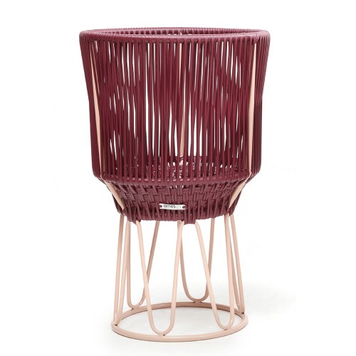 Pot de fleurs Circo 2 violet & chair ames