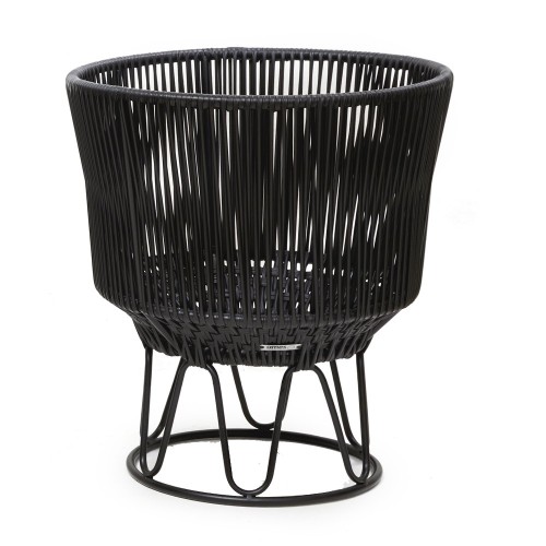 Pot de fleurs Circo 3 noir mat & noir ames