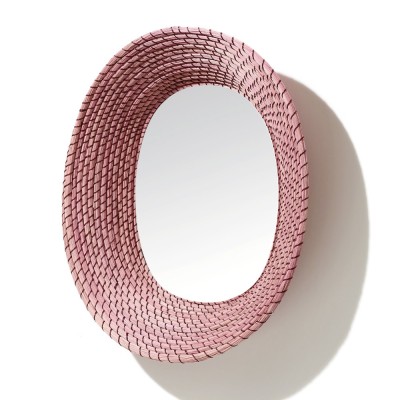 Killa ovale spiegel roze & donkerrood ames 2