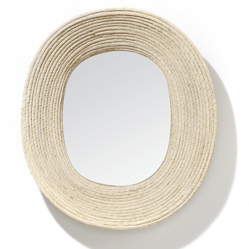 Miroir Killa ovale naturel ames