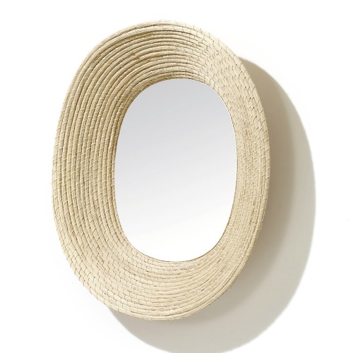 Miroir Killa ovale naturel ames