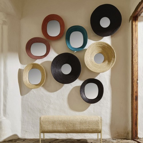 Miroir rond Killa naturel ames