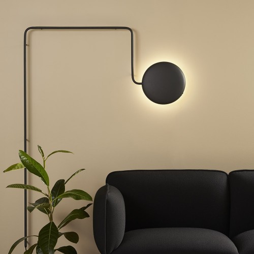 Mercury wall lamp black Woud
