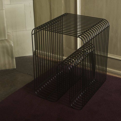 Curva stool black AYTM