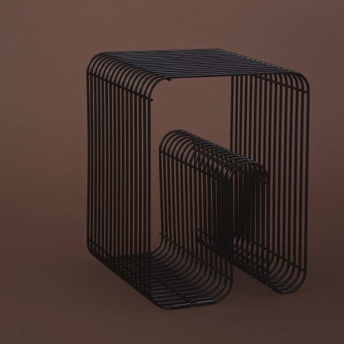 Curva stool black AYTM