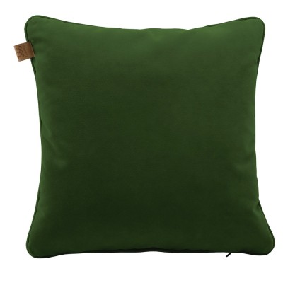 Quadratisches Kissen aus grünem Samt 366 Concept