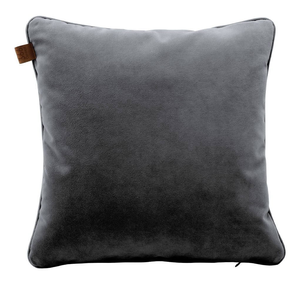 Graphite square cushion Velvet 366 Concept
