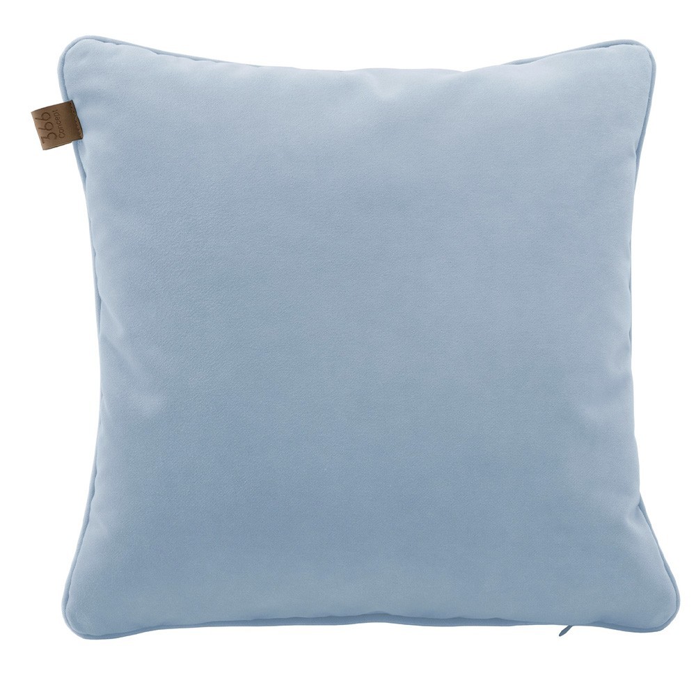 Sky blue square cushion Velvet 366 Concept