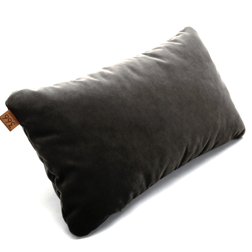 Graphite rectangle cushion Velvet 366 Concept