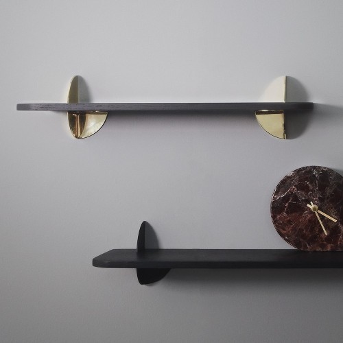 Aedes shelf black 50 cm AYTM