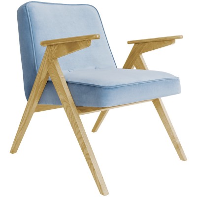 Bunny fauteuil Hemelsblauw fluweel 366 Concept