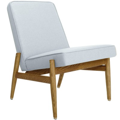 Club Fox fauteuil blauw & witte wol 366 Concept