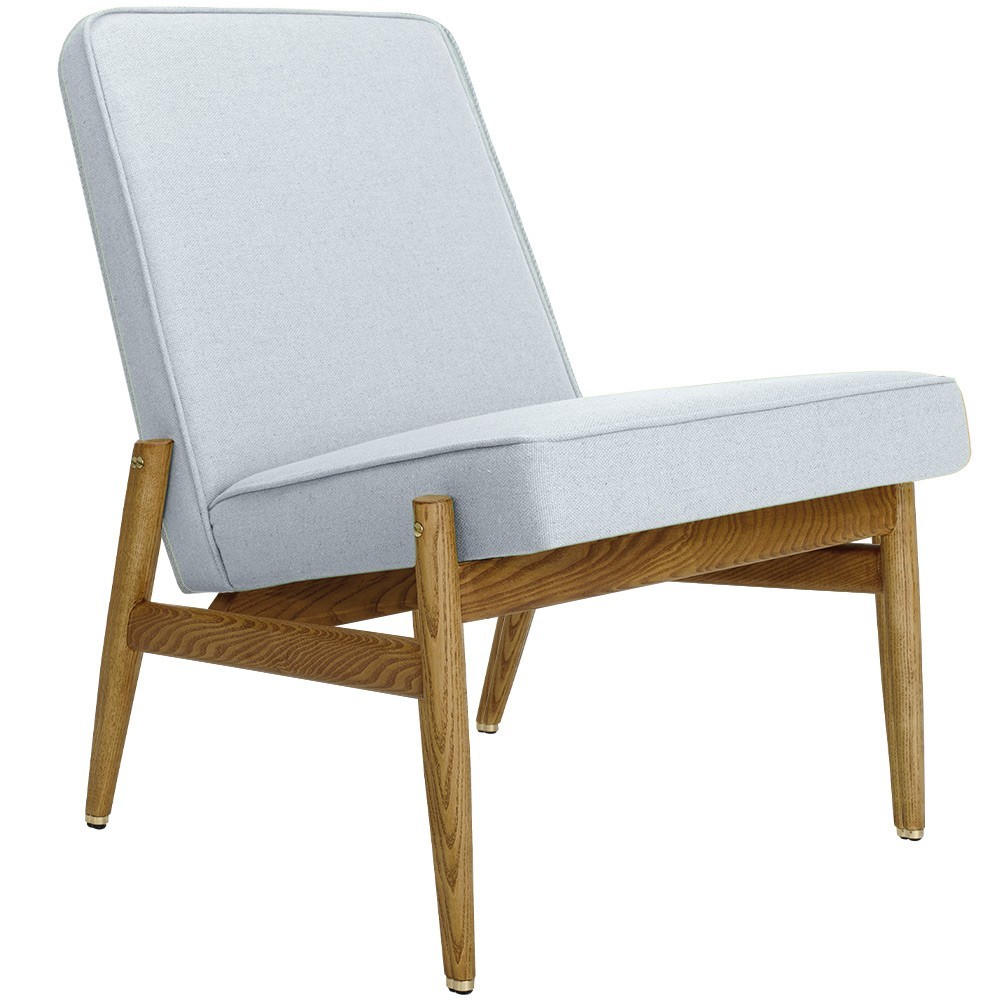 Fox Club Chair wool blue & white 366 Concept