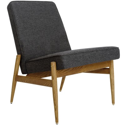 Club Fox fauteuil Grijs & zwarte wol 366 Concept