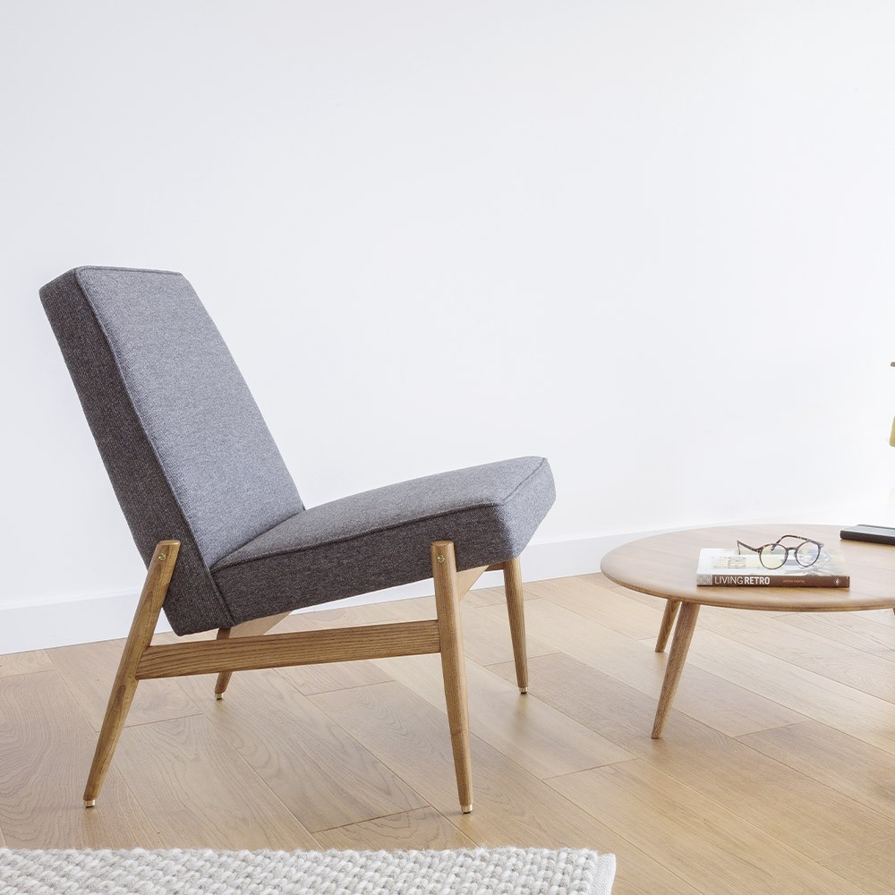 Fox Club Chair wool mustard 366 Concept